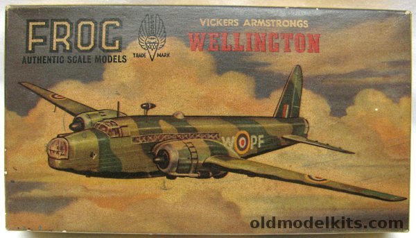 Frog 1/119 Vickers Armstrong Wellington IC Bomber, 398P plastic model kit